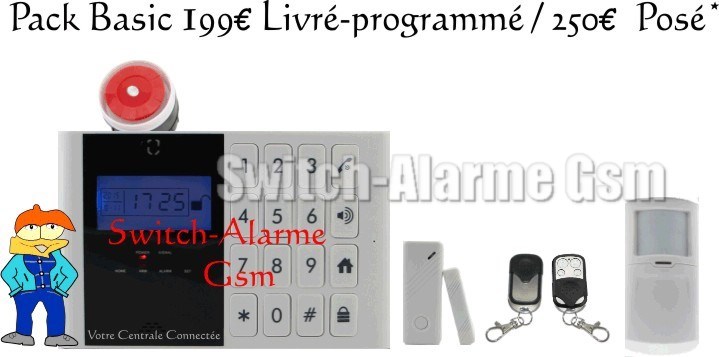 Pack Basic Détection intrusion 199€ Livré-Programmé Garantie